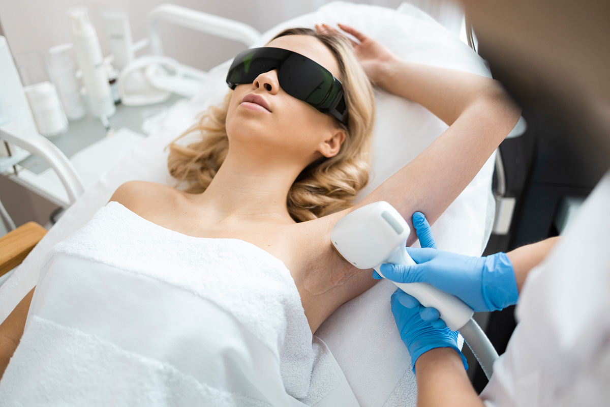 Female laser hair removal